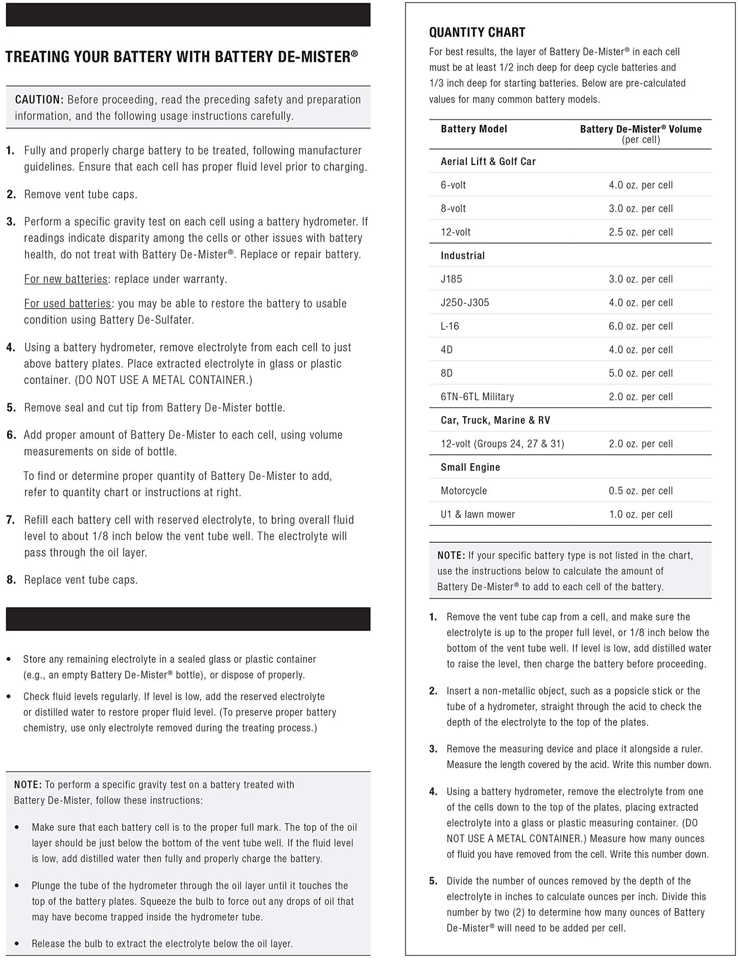 6-Pack De-Mister - Case Bottles